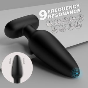 Vibrating Anal Plug - Black - Image 4