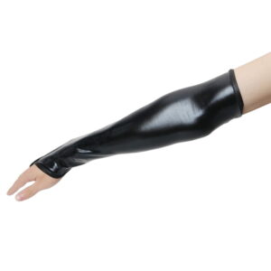 Black Fingerless Sleeve Style Glove - Image 10
