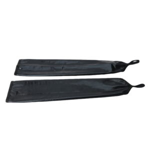 Black Fingerless Sleeve Style Glove - Image 7