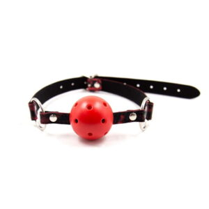 Scarlet Seduction: Red Leopard Print BDSM Set - Image 5