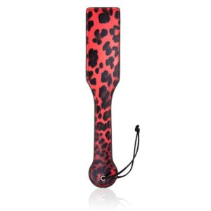 Scarlet Seduction: Red Leopard Print BDSM Set - Image 4