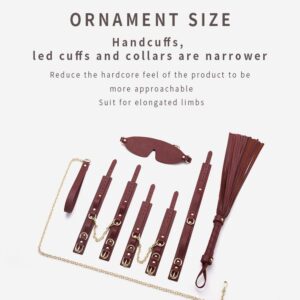 Winered Leather Bondage Set - Skin Friendly and Soft - Image 1