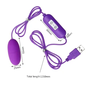 Vibrating Eggs Purple Silicone - Image 6