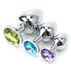 Superb Jewelled Metal Butt Plugs - Image 1