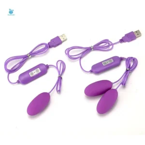 Vibrating Eggs Purple Silicone - Image 5