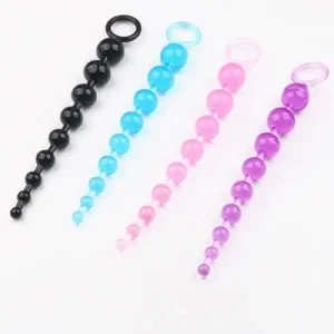 Long Amatory Colorful Anal Beads - Image 5