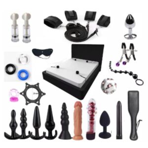 BDSM Mega Set 20 Pcs Malicious Desires Beginner Kit for Impact Play - Image 1
