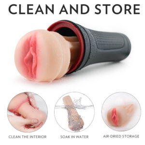 Max Satisfaction Flesh Light - Male Masturbator Super Pleasure for Men - Cup Penetration, Pussy Imitation - Image 6