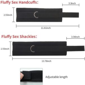 Restrained Revelations 10-Piece Bondage Set for BDSM Newbies, Passionate Playtime, black, red, pink, purple - Image 15