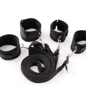 Restrained Revelations 10-Piece Bondage Set for BDSM Newbies, Passionate Playtime, black, red, pink, purple - Image 14