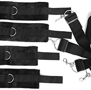 Restrained Revelations 10-Piece Bondage Set for BDSM Newbies, Passionate Playtime, black, red, pink, purple - Image 17