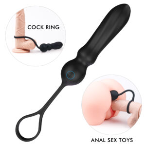 Becky's Vibrating Butt Plug with Cock Ring - Image 12