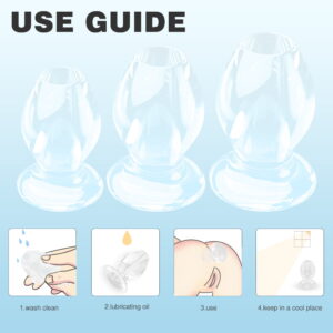 Gape Kings Transparent Hole Stretcher 3 Pack