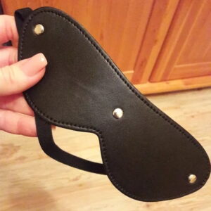 Half Face Blind Fold PU leather - Image 2