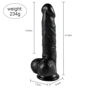 Mars PVC dildo with balls and suction cup - Image 5
