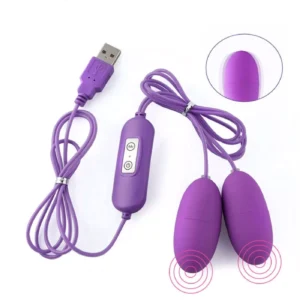 Vibrating Eggs Purple Silicone