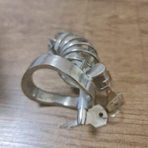 Elegance Lock Metal Penis Chastity Cage - Image 10