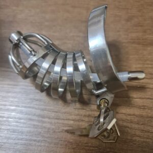 Elegance Lock Metal Penis Chastity Cage - Image 11