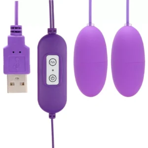 Vibrating Eggs Purple Silicone - Image 3