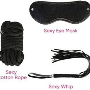 Bound for Pleasure 12-Piece Beginner's Bondage Set in Vibrant Colors, Black, Red, Pink, Purple - Image 10