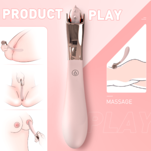 PINWHEEL VIBRATOR - Pink & Black