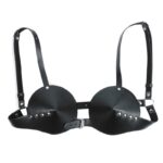 Black Sexy PU Bra