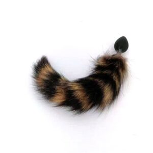 Black Silicone Raccoon Tail - Image 4