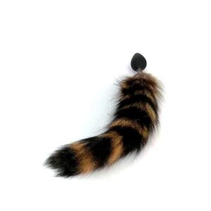 Black Silicone Raccoon Tail - Image 3