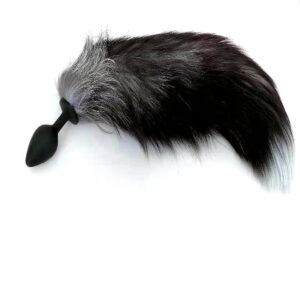 Black Silicone Raccoon Tail - Image 5