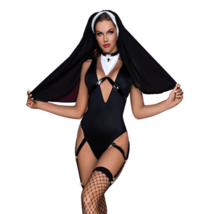COSPLAY Nun Costume One Piece Sexy Lingerie - Image 3