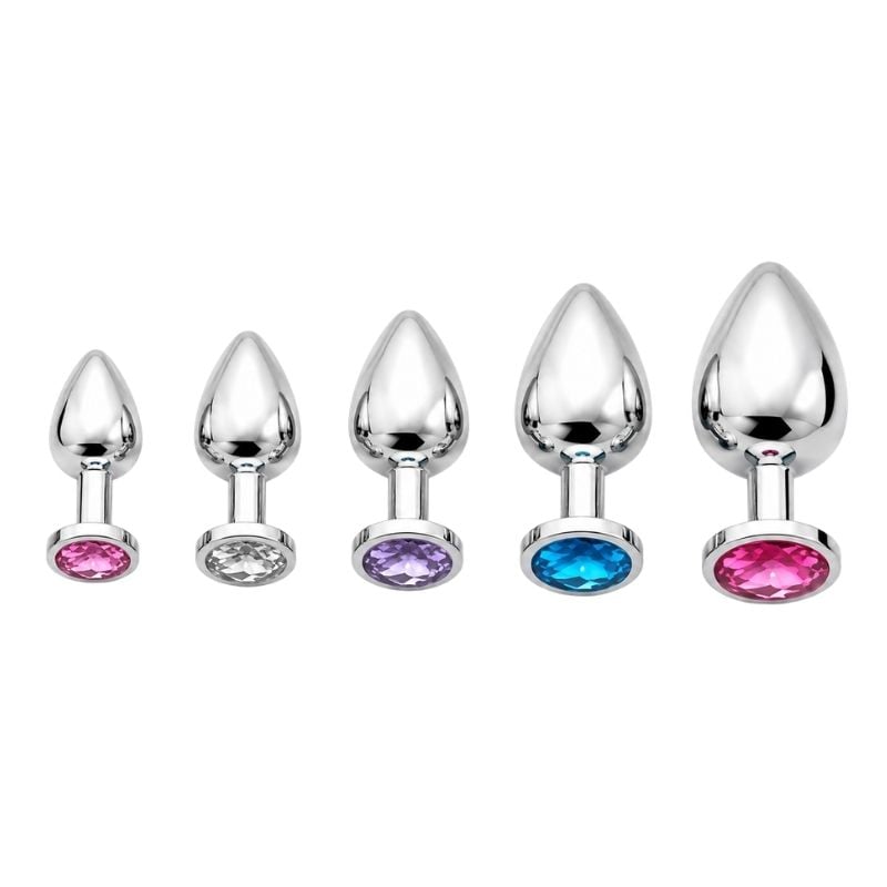 Super Jewelled Metal Butt Plugs