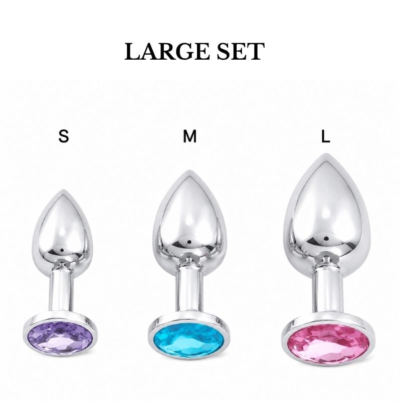 Super Jewelled Metal Butt Plugs